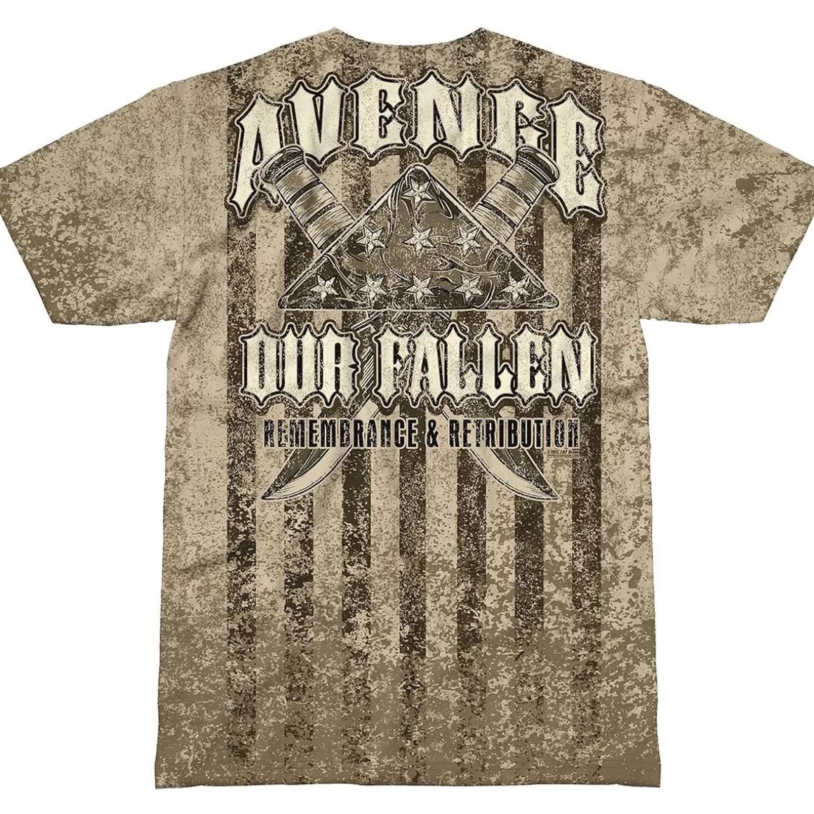 7.62 Design T-Shirts & Vests> Avenge Our Fallen T-Shirt Sand