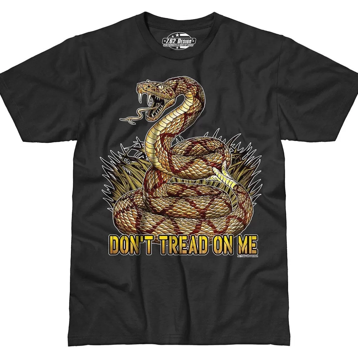 7.62 Design T-Shirts & Vests> Don'T Tread On Me T-Shirt Black