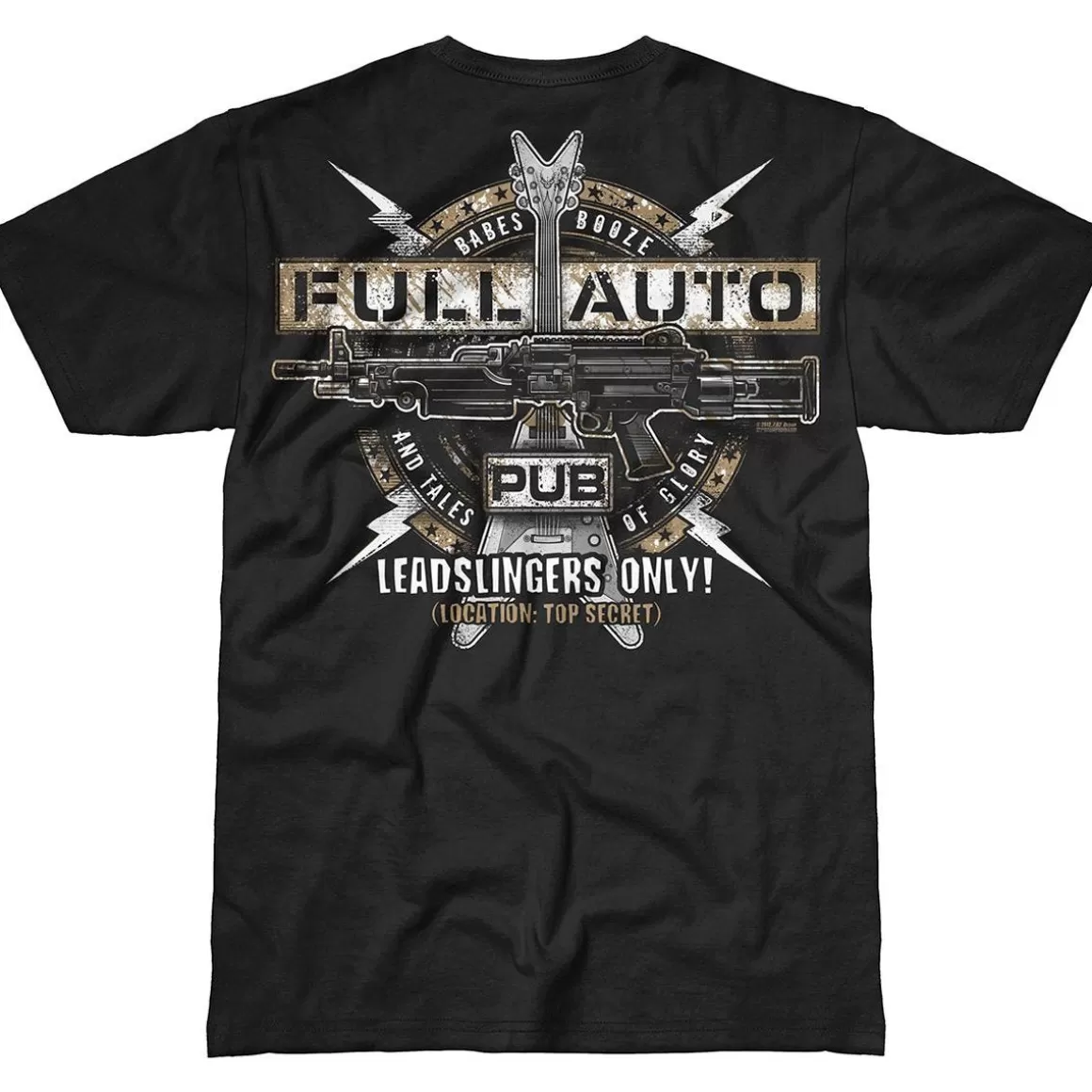 7.62 Design T-Shirts & Vests> Full-Auto Pub T-Shirt Black