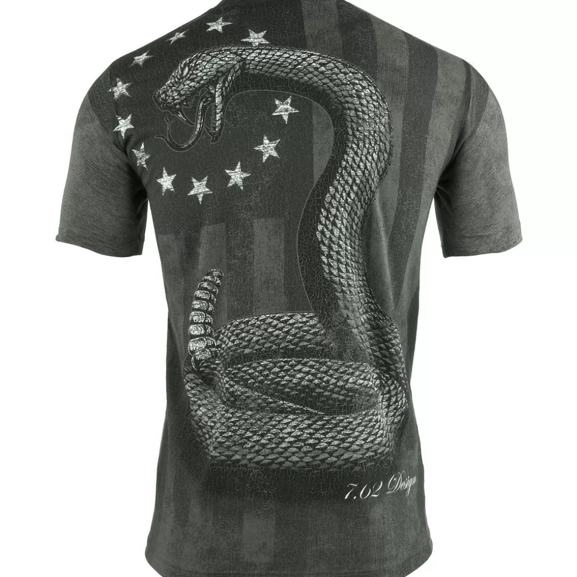 7.62 Design T-Shirts & Vests> Liberty Or Death T-Shirt Charcoal