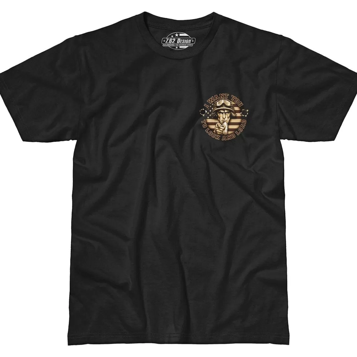 7.62 Design T-Shirts & Vests> Sam The Grunt T-Shirt Black