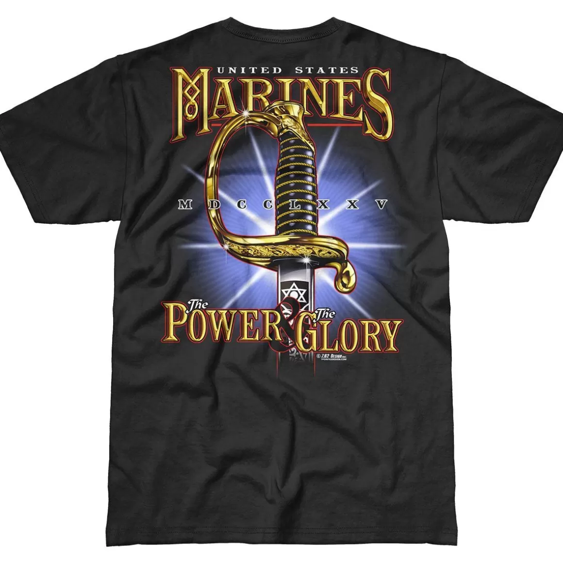 7.62 Design T-Shirts & Vests> Usmc Power & Glory Battlespace T-Shirt Black