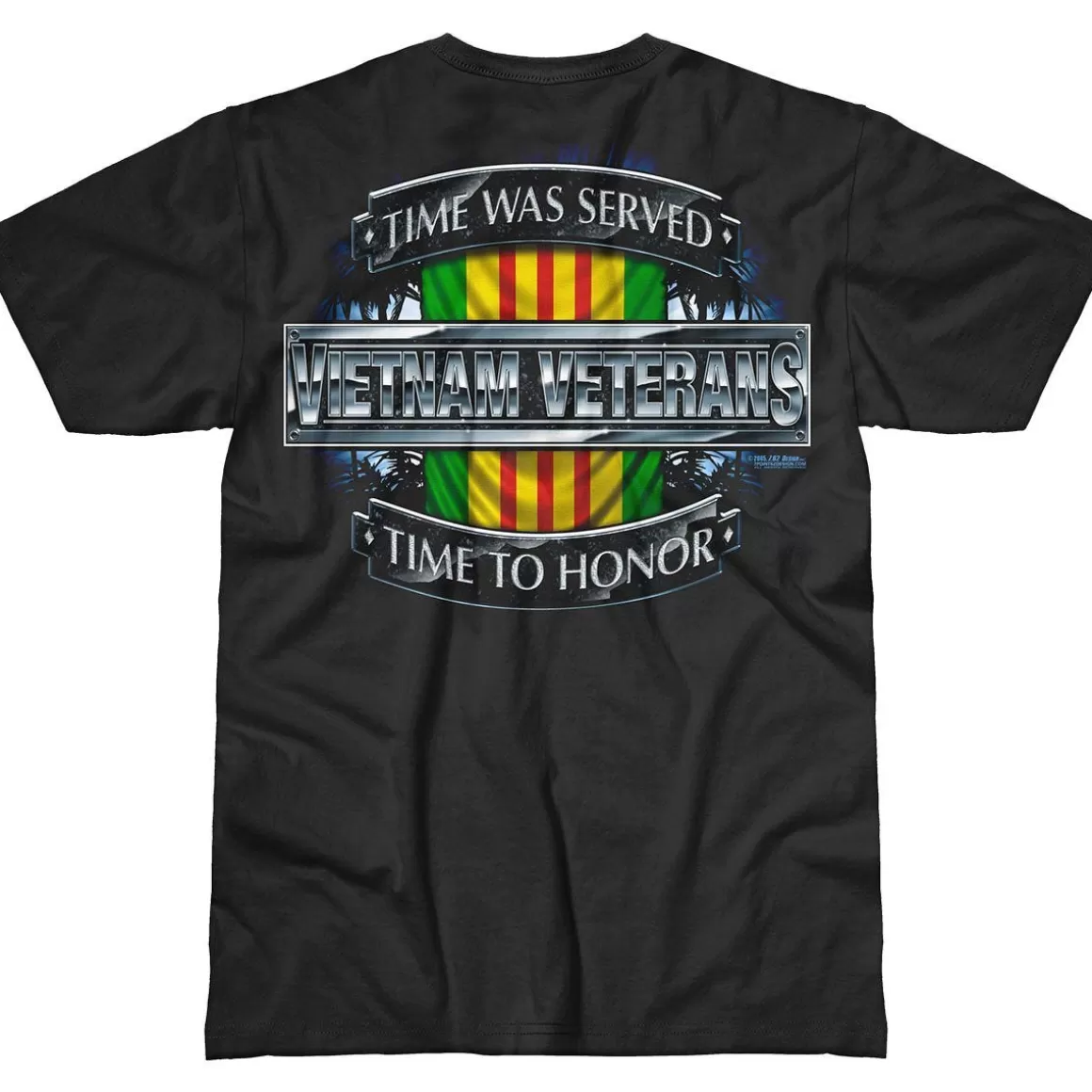 7.62 Design T-Shirts & Vests> Vietnam Veterans Time Served Battlespace T-Shirt Black