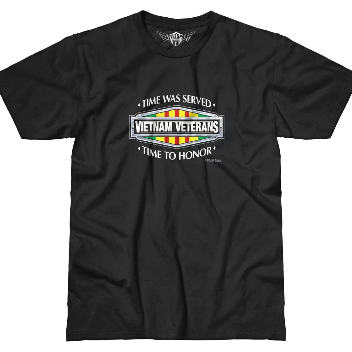 7.62 Design T-Shirts & Vests> Vietnam Veterans Time Served Battlespace T-Shirt Black