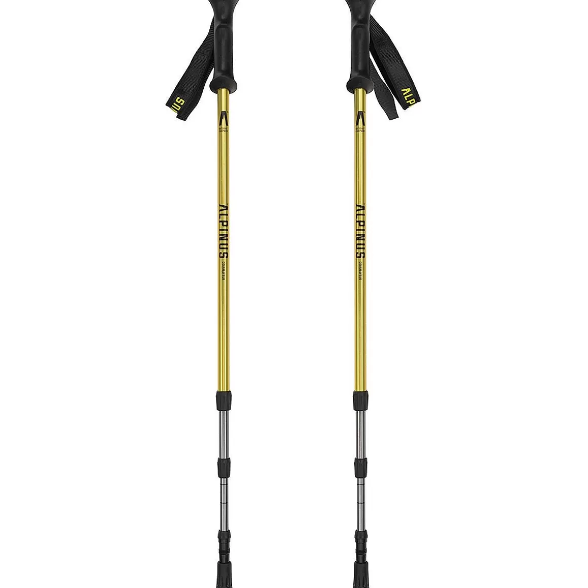 Alpinus Walking Sticks> Active Trekking Poles Courmayeur Yellow