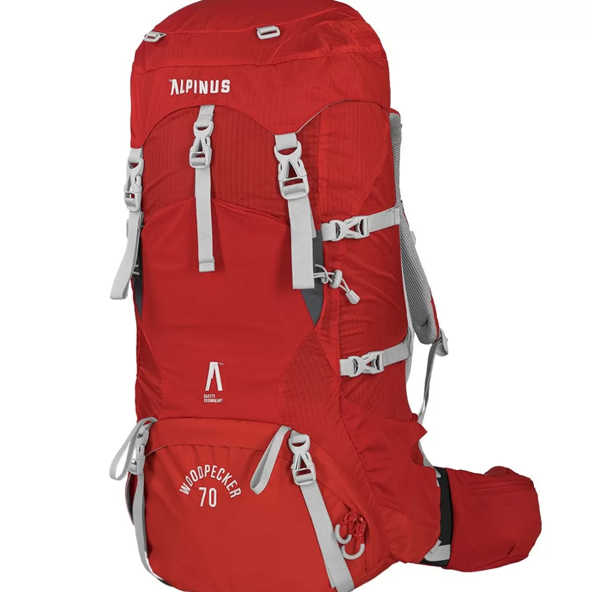 Alpinus Backpacks & Rucksacks> Backpack Woodpecker 70 Red