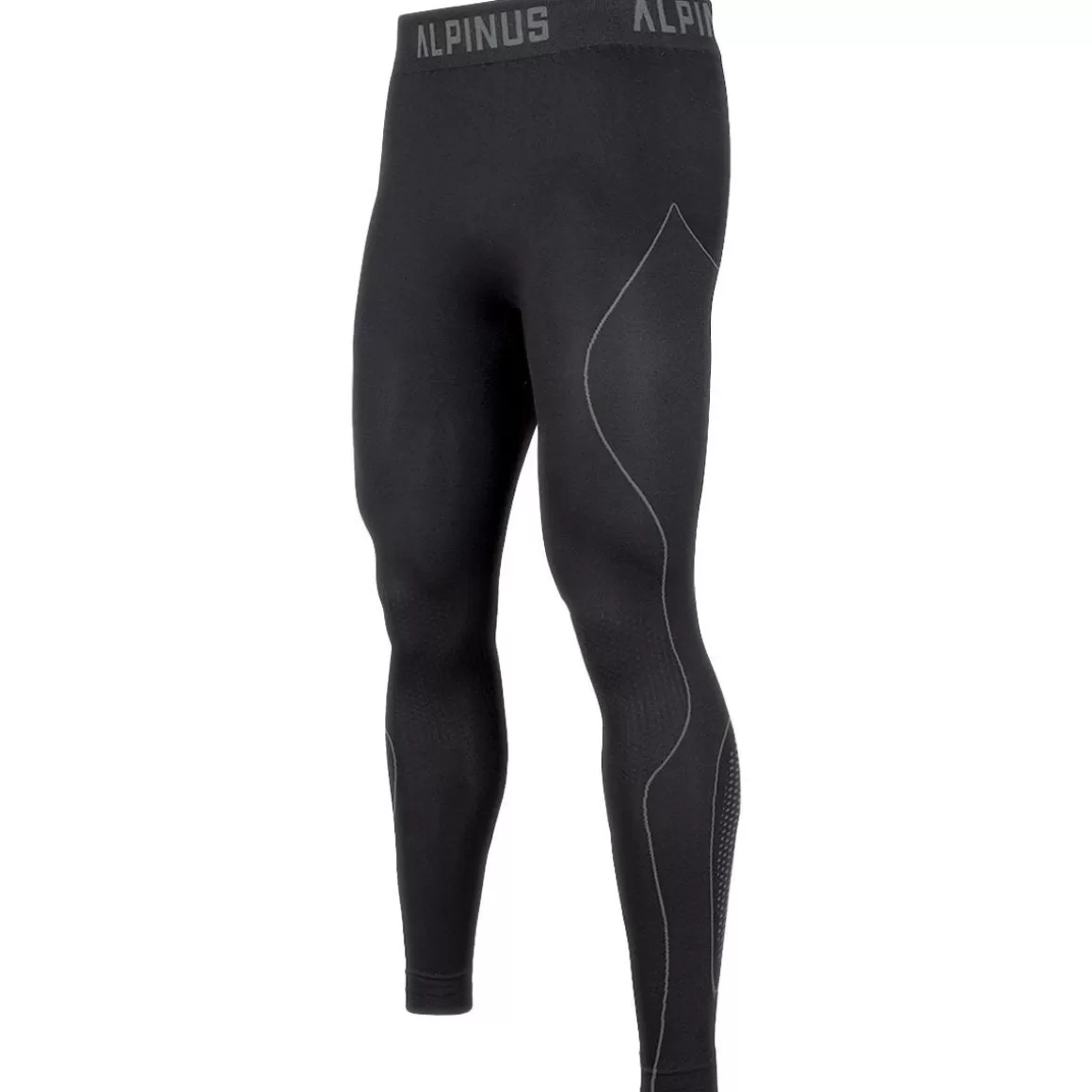 Brandit Base Layers>Alpinus Men Active Base Layer Leggings Black-Grey