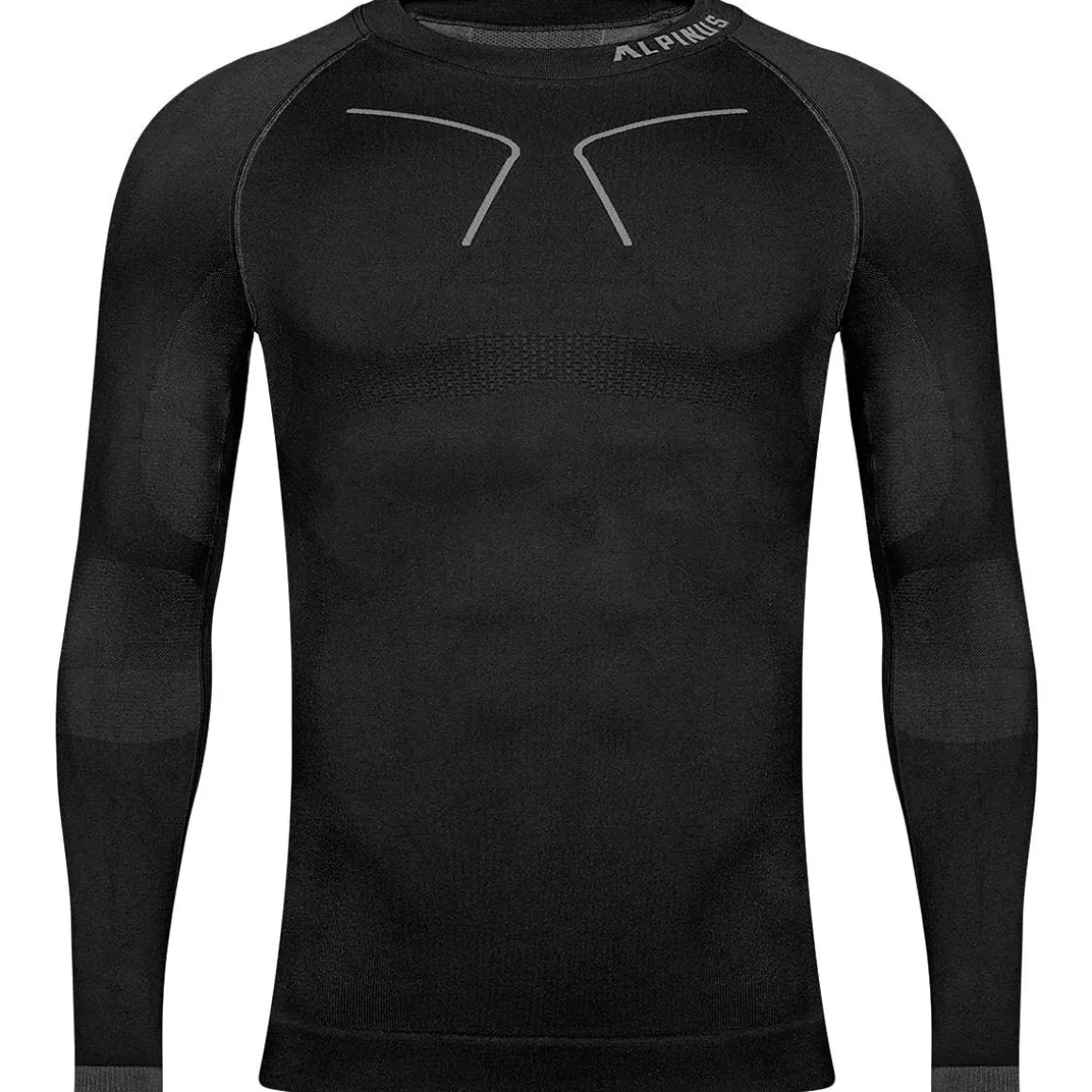 Alpinus Base Layers> Men Tactical Longsleeve Base Layer Black-Grey