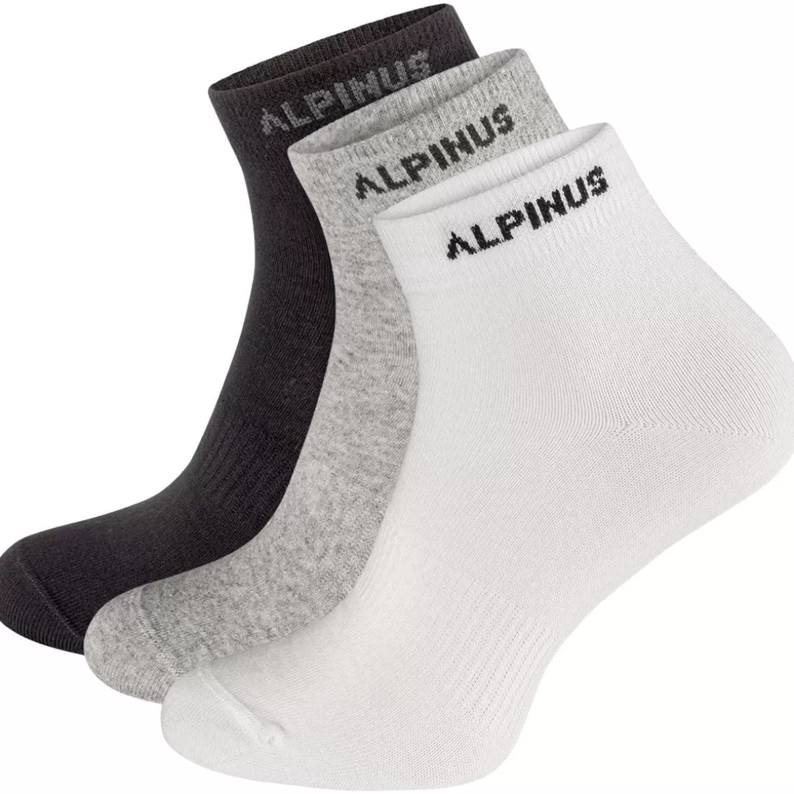 Jack Pyke Socks>Alpinus Puyo 3-Pack Socks Black-Grey-White