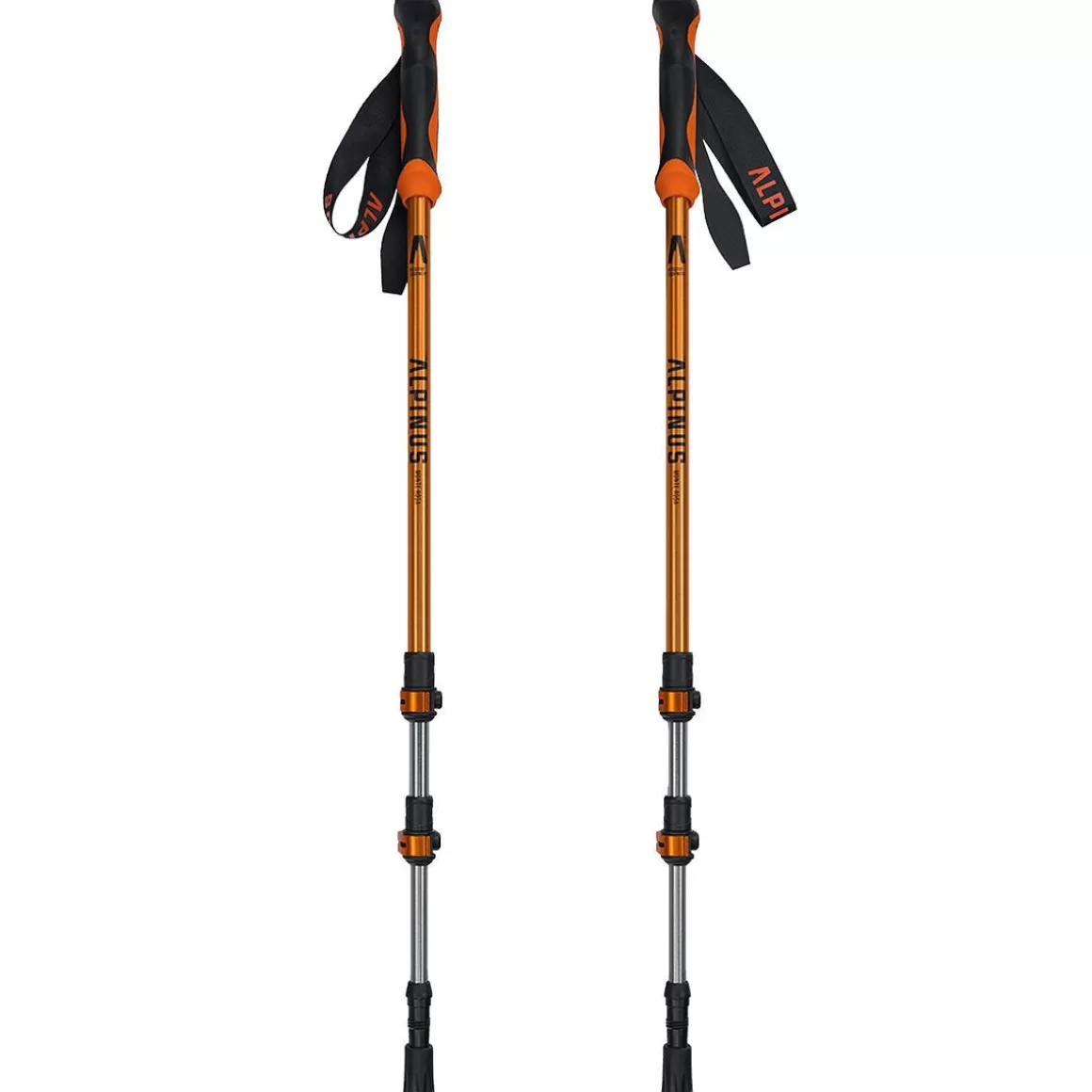 Alpinus Walking Sticks> Tactical Trekking Poles Monte Rosa Orange