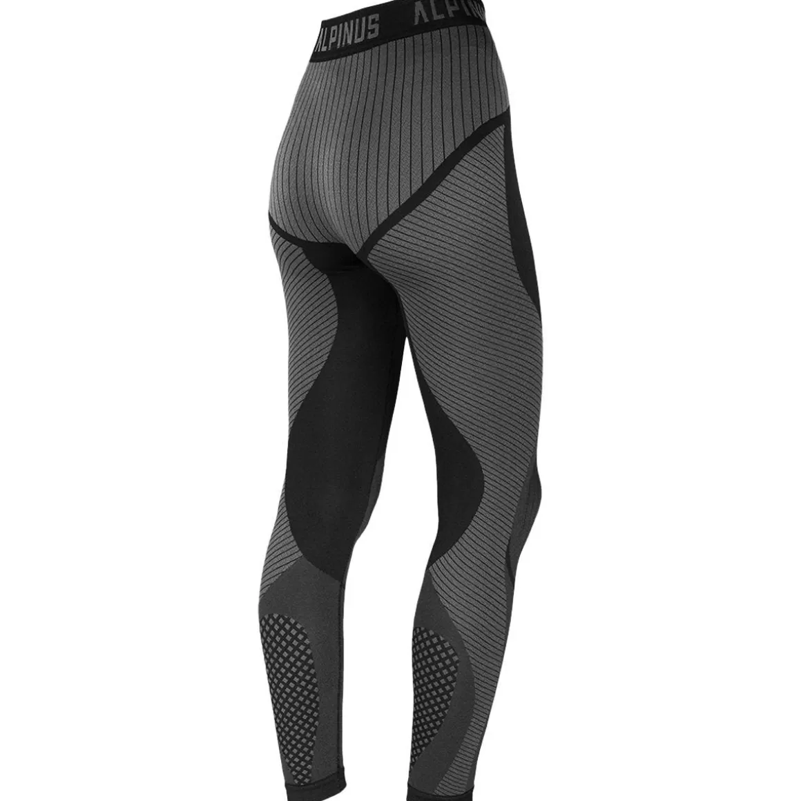 Highlander Forces Trousers>Alpinus Women Active Base Layer Leggings Black-Grey