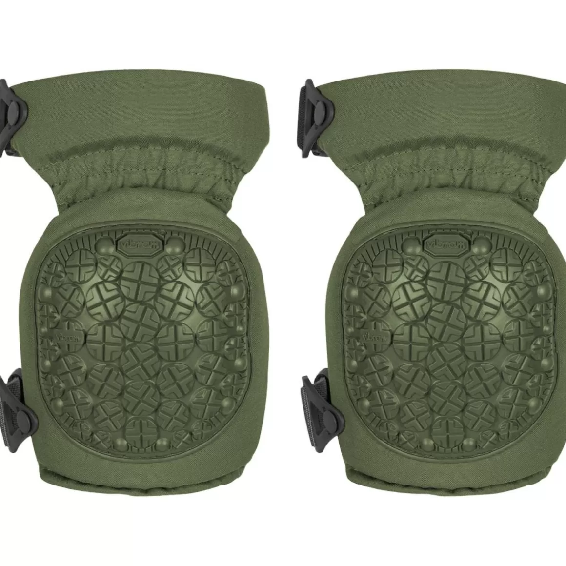 Alta Industries Protective Pads> Altacontour 360 Knee Pads Vibram Cap Altalok Olive Green