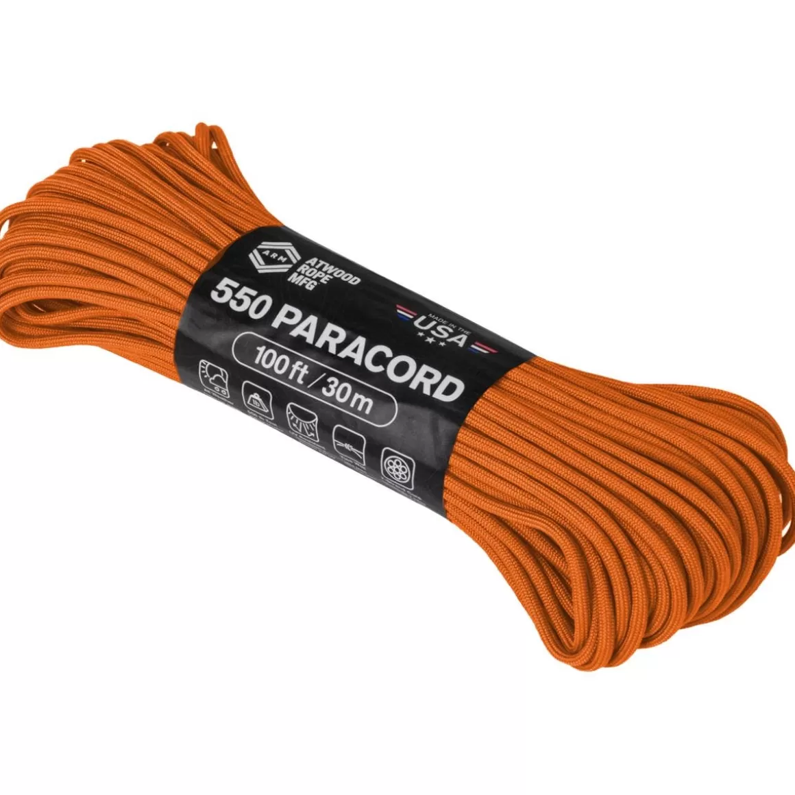 Atwood Rope Everything Else> 100Ft 550 Paracord Burnt Orange