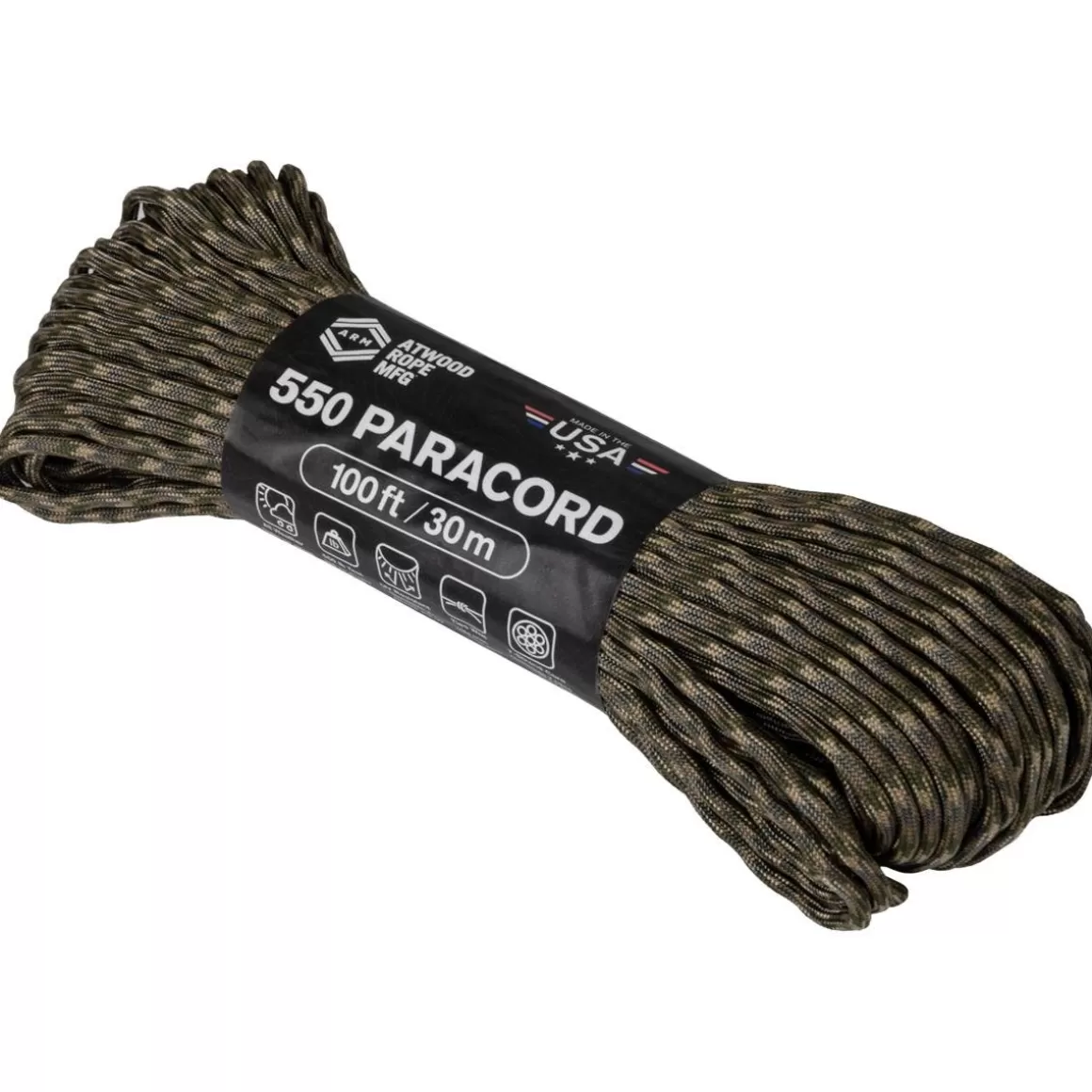 Atwood Rope Miscellaneous Accessories> 100Ft 550 Paracord Multicam