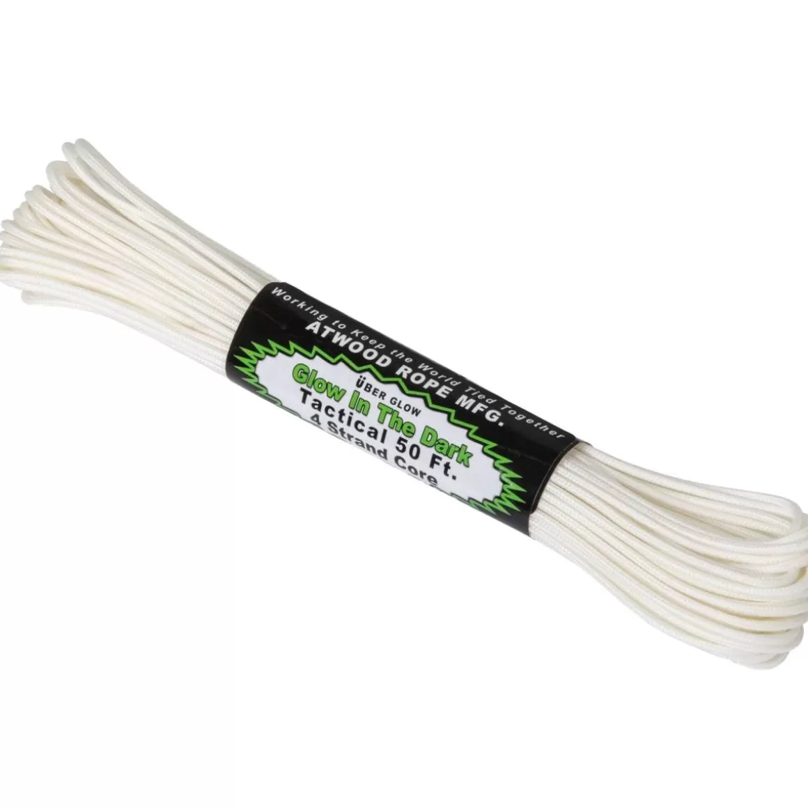 Atwood Rope Everything Else> 50Ft 275 Glow In The Dark Cord White