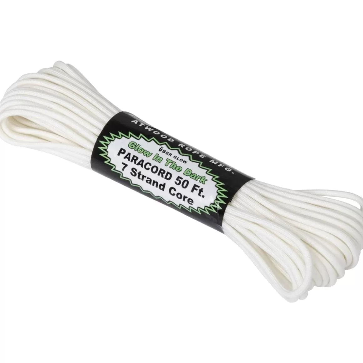 Atwood Rope Everything Else> 50Ft 550 Glow In The Dark Paracord White