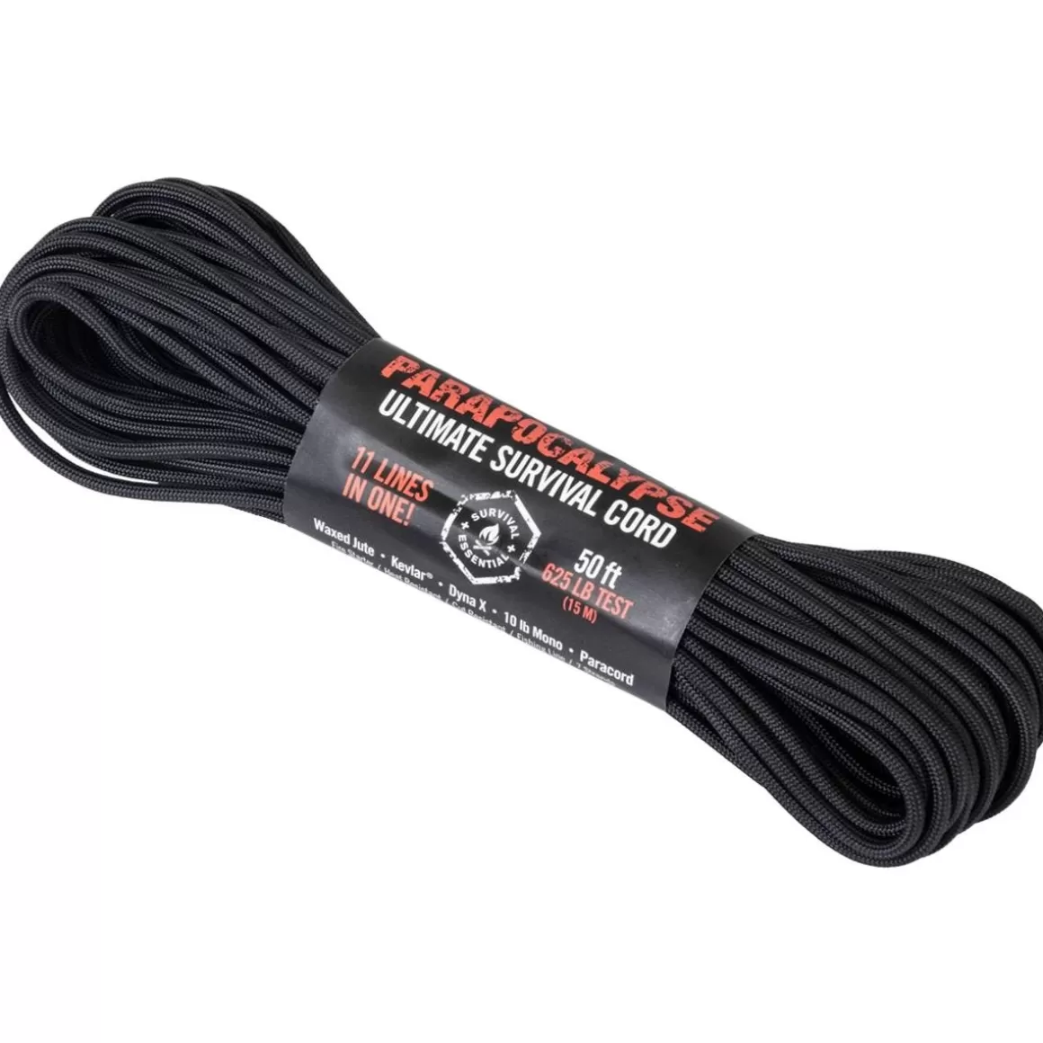 Atwood Rope Everything Else> 50Ft Parapocalypse Paracord Black