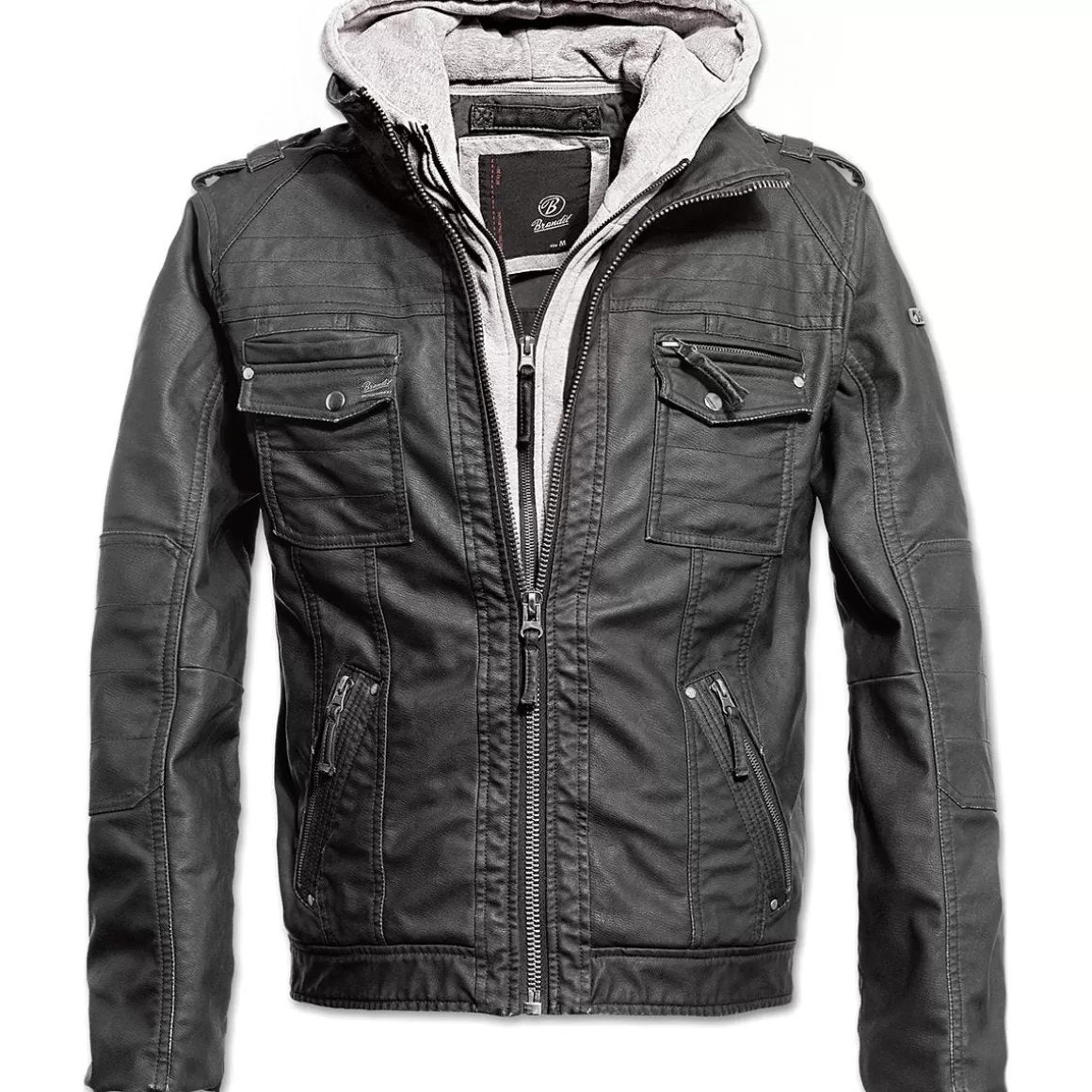 Brandit Jackets & Coats> Black Rock Jacket Black / Grey