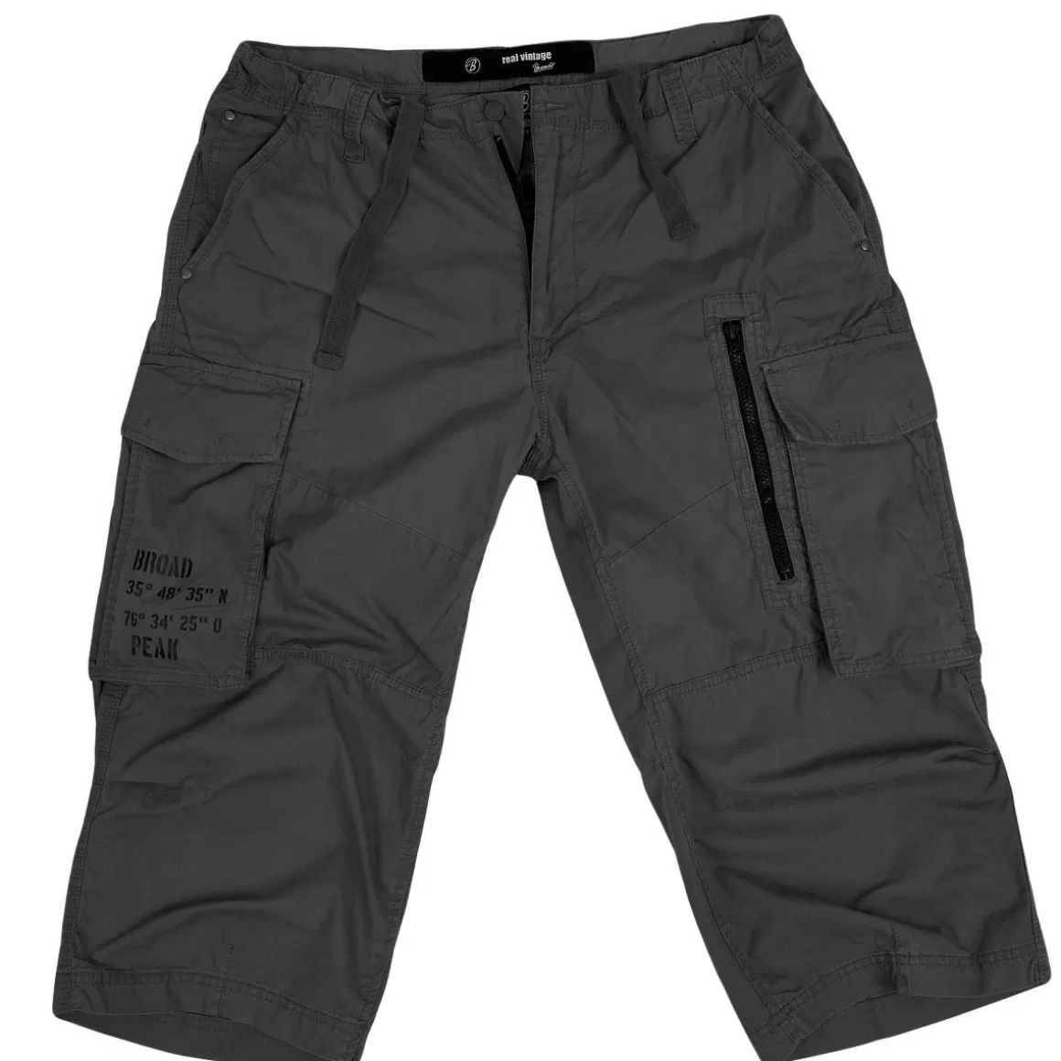 Brandit Trousers> Broad Peak Vintage 3/4 Trousers Black