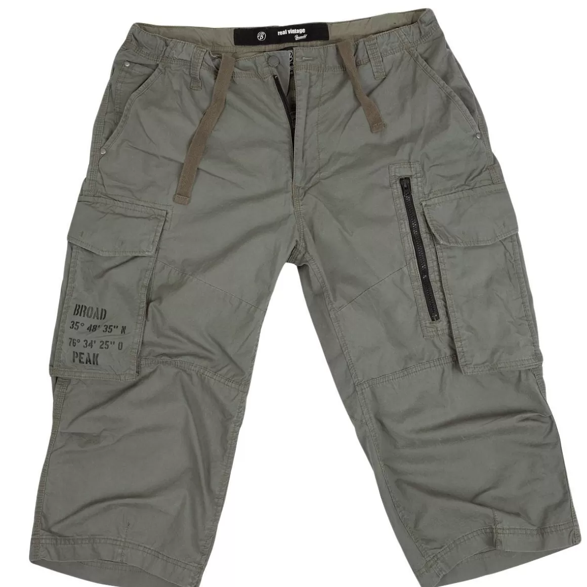 Brandit Trousers> Broad Peak Vintage 3/4 Trousers Olive