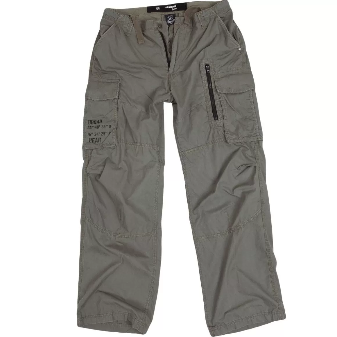Brandit Trousers> Broad Peak Vintage Trousers Olive