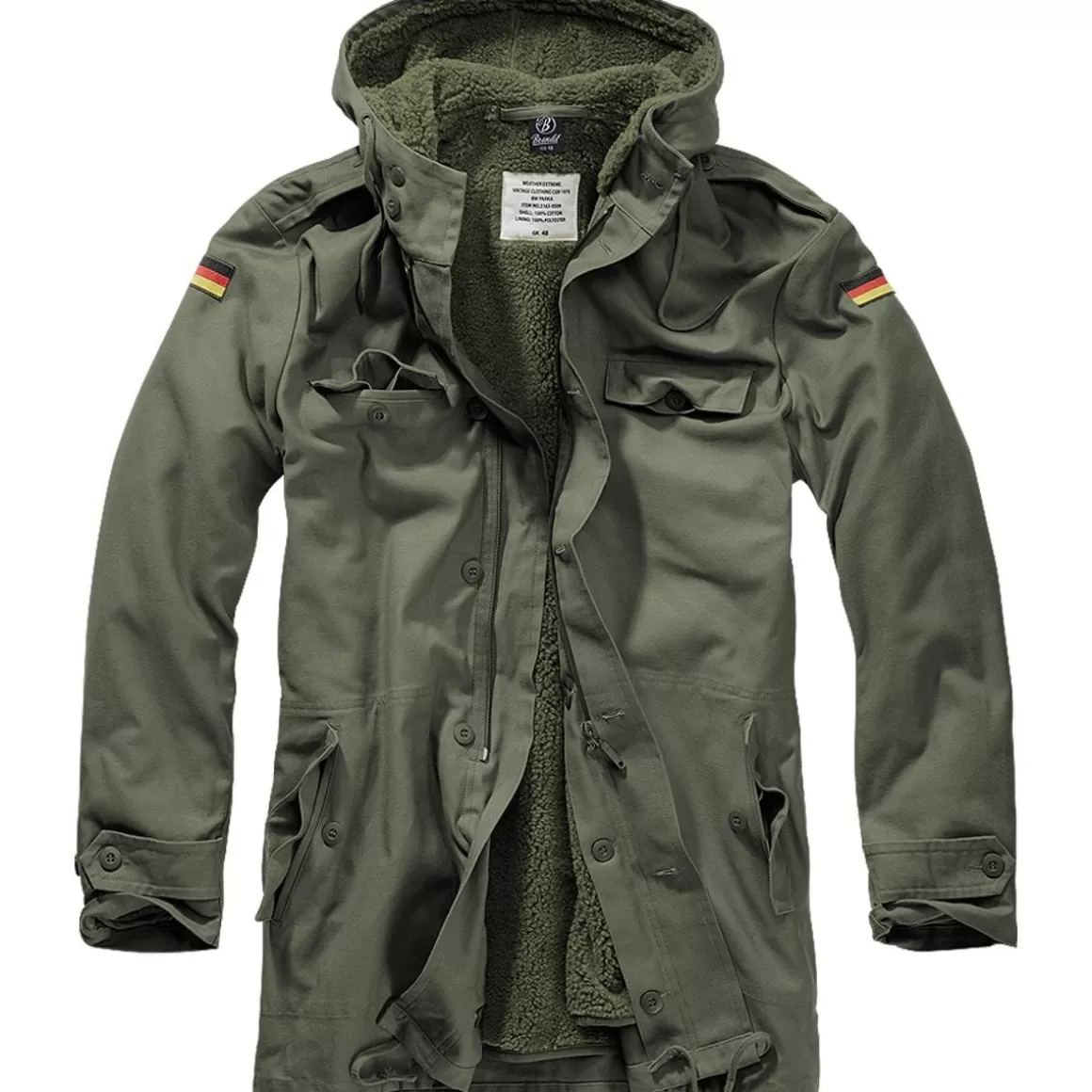 Brandit Jackets & Coats> Bw Parka Flag Olive