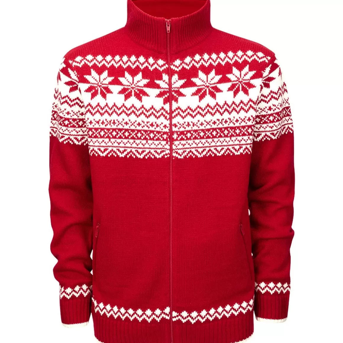 Jack Pyke Sweatshirts>Brandit Cardigan Norweger Red