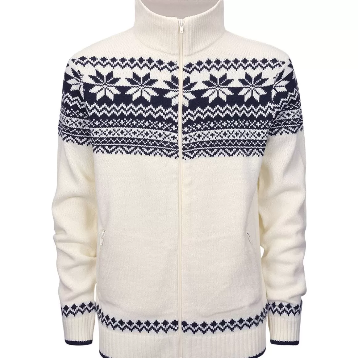 Pro-Force Sweatshirts>Brandit Cardigan Norweger White