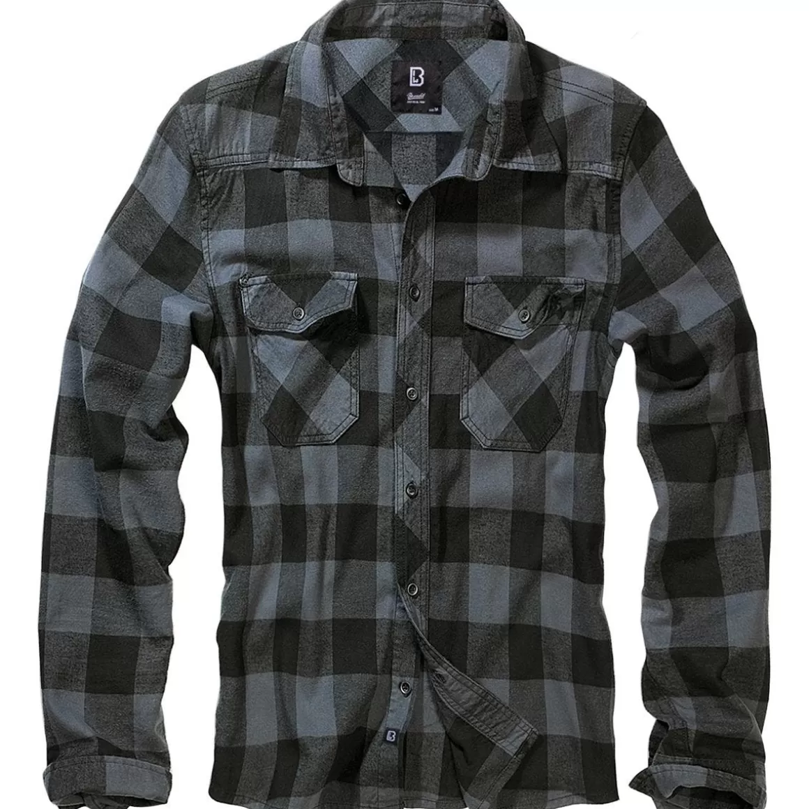 Flyye Industries Shirts>Brandit Check Shirt Black / Grey