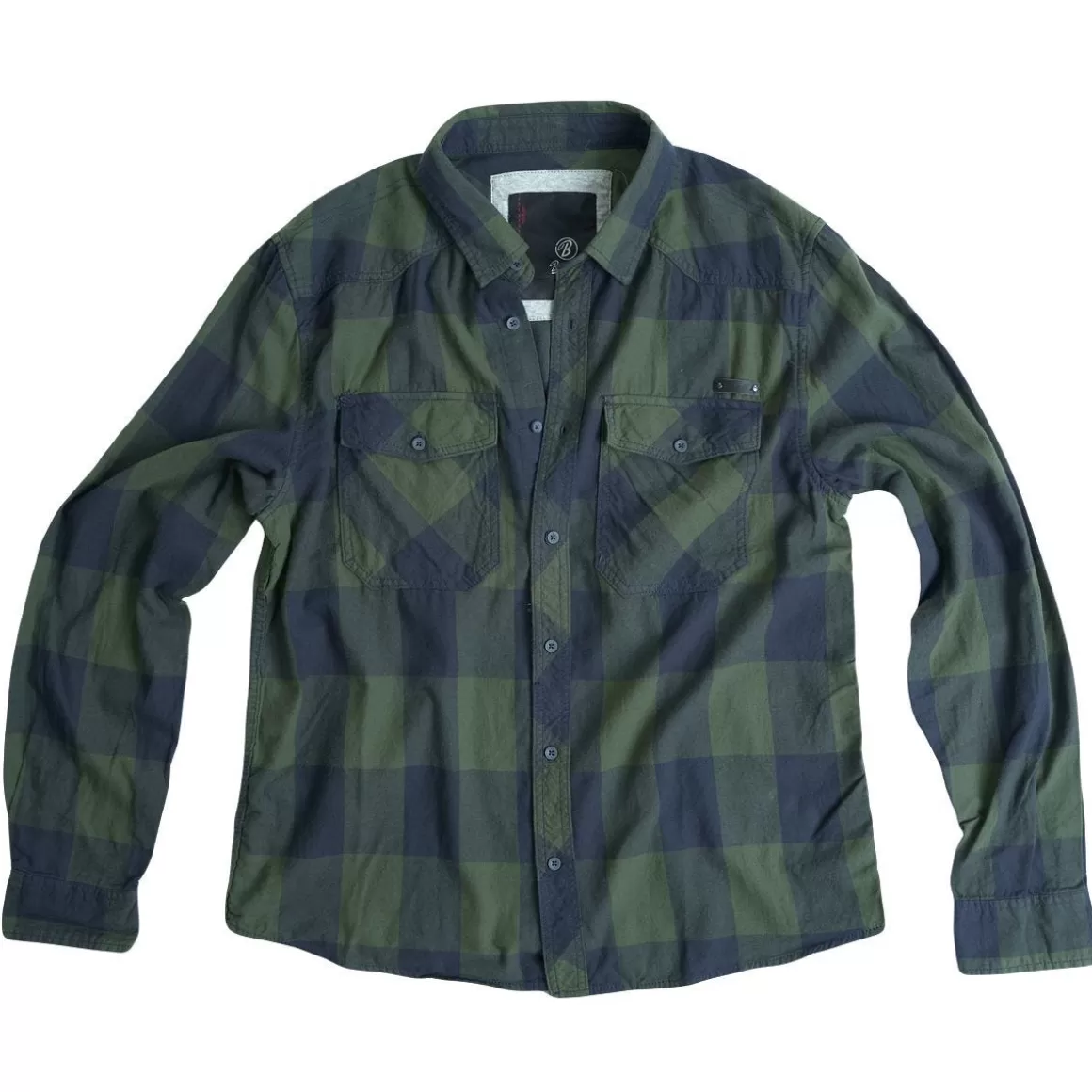 Maxpedition Shirts>Brandit Check Shirt Olive/Blue