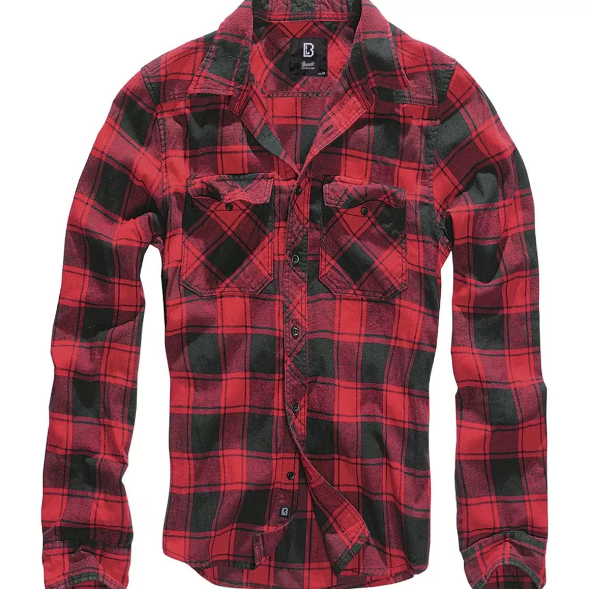 Propper Shirts>Brandit Check Shirt Red / Black