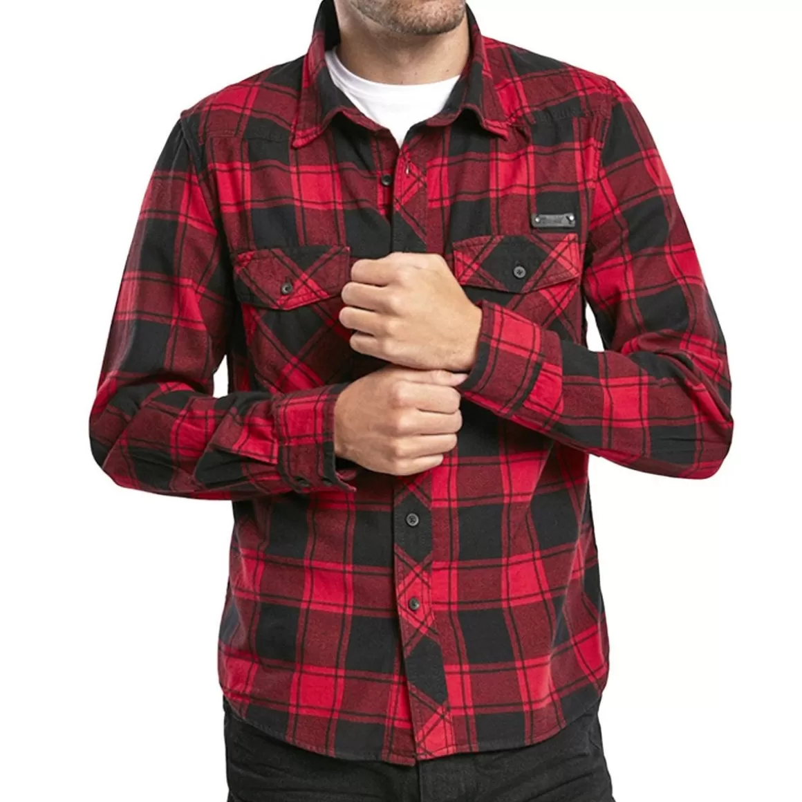 Propper Shirts>Brandit Check Shirt Red / Black