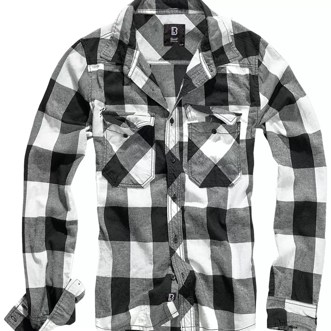 Flyye Industries Shirts>Brandit Check Shirt White / Black