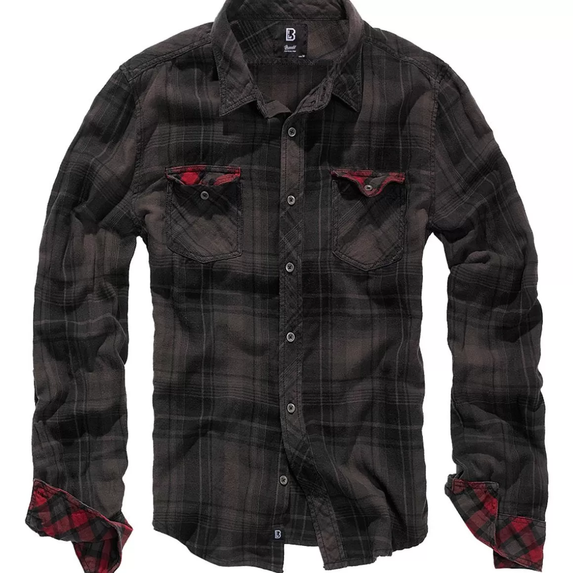 Mil-Tec Shirts>Brandit Checkshirt Duncan Brown / Black