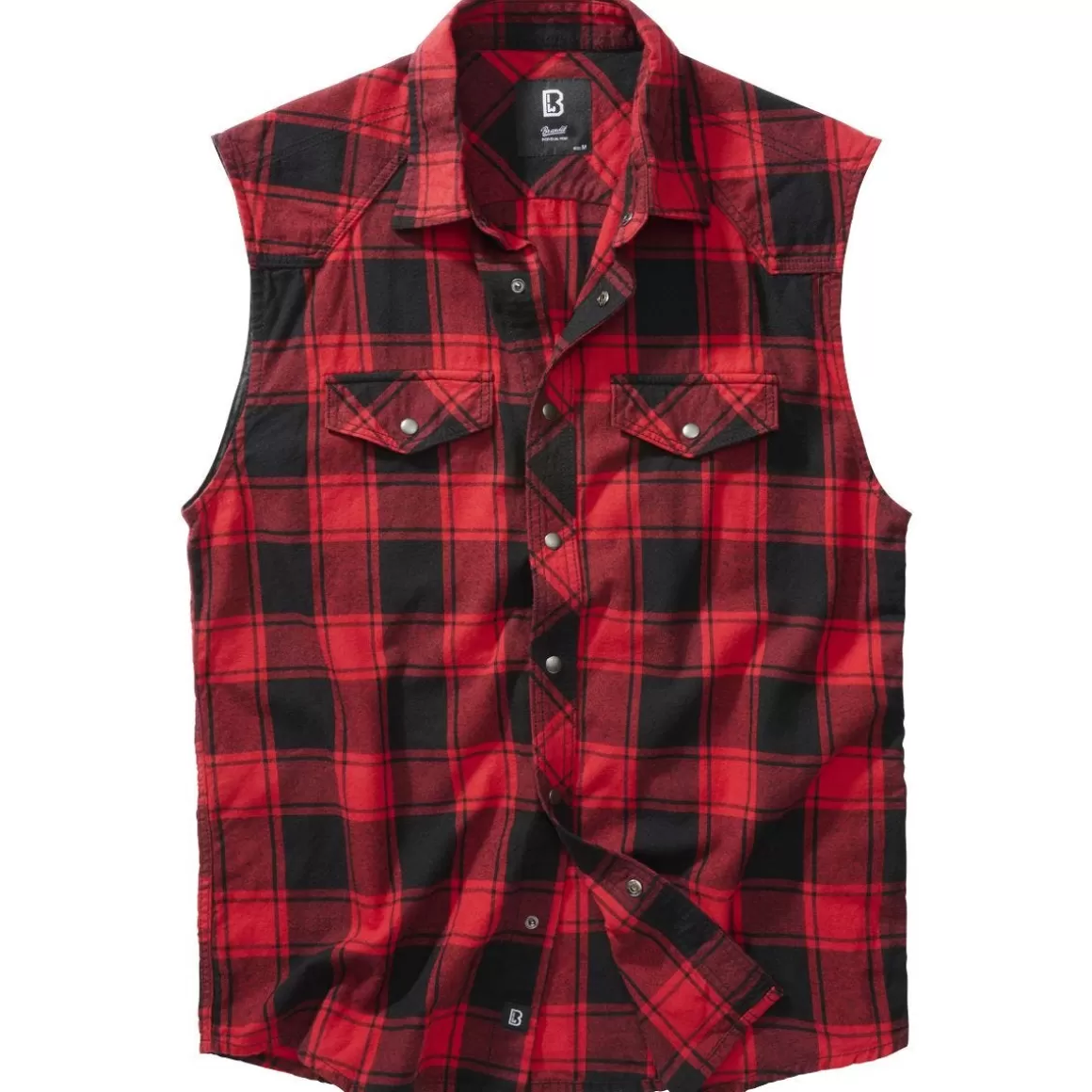 Viper Shirts>Brandit Checkshirt Sleeveless Red / Black