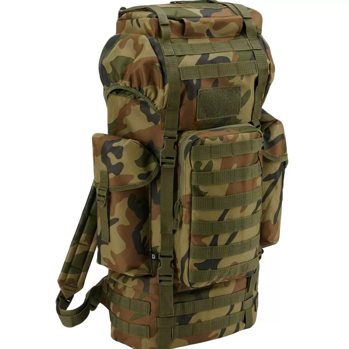 Brandit Backpacks & Rucksacks> Combat Molle Backpack Woodland