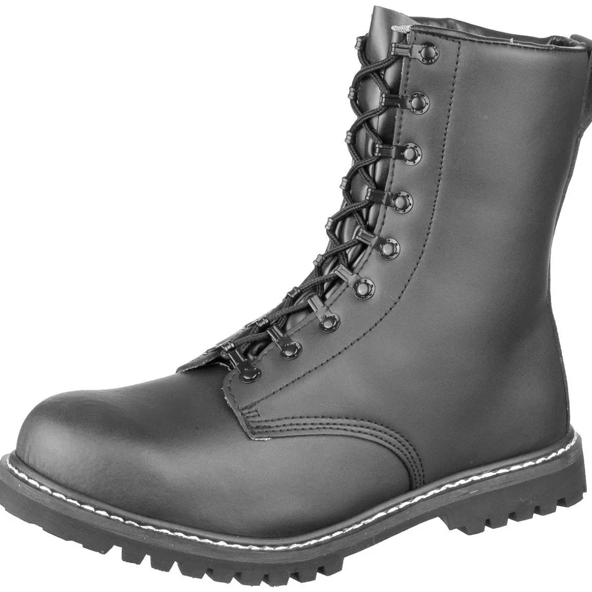 Hazard 4 Boots>Brandit Combat Para Boots With Faux Fur Black