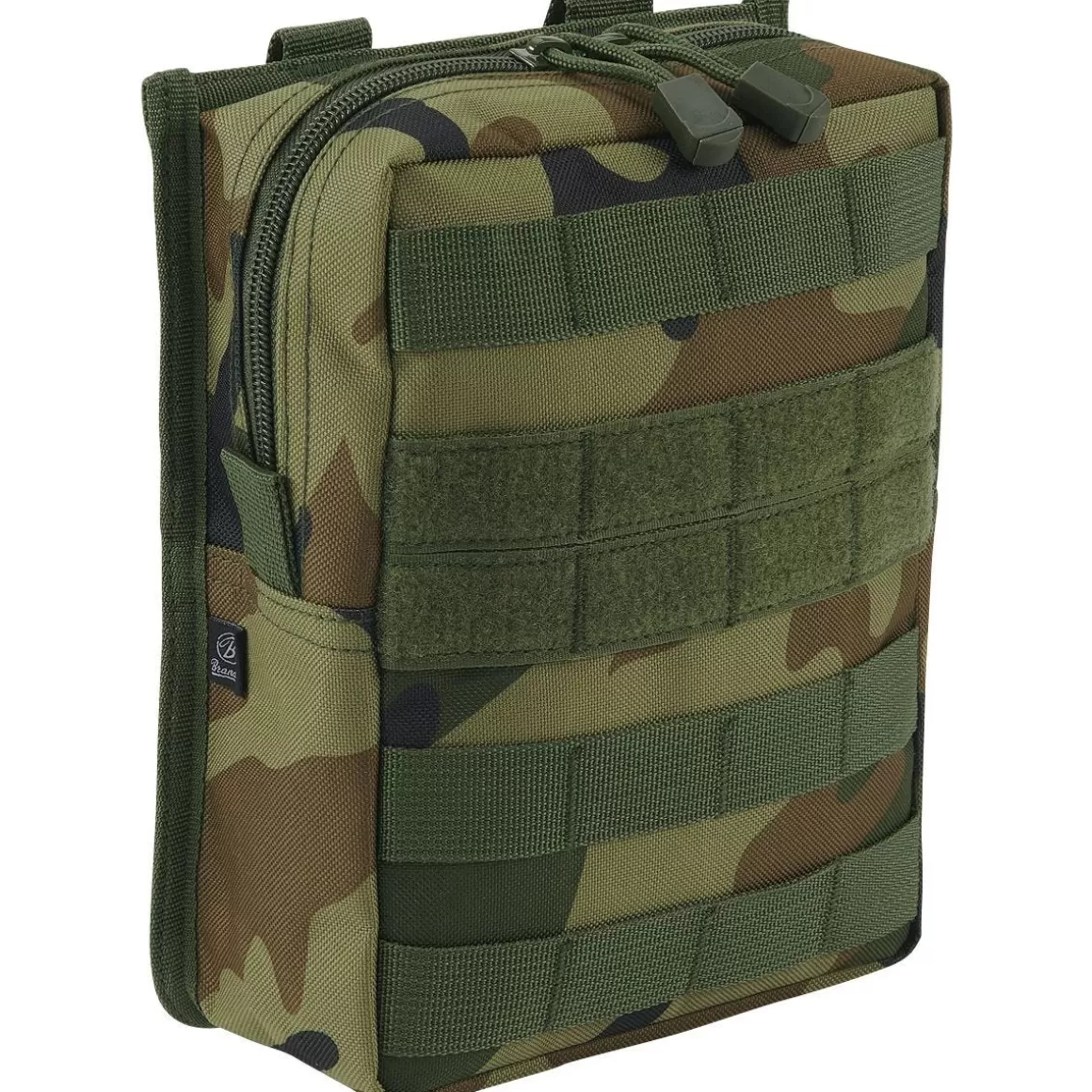 Brandit Utility Pouches> Cross Molle Pouch Woodland