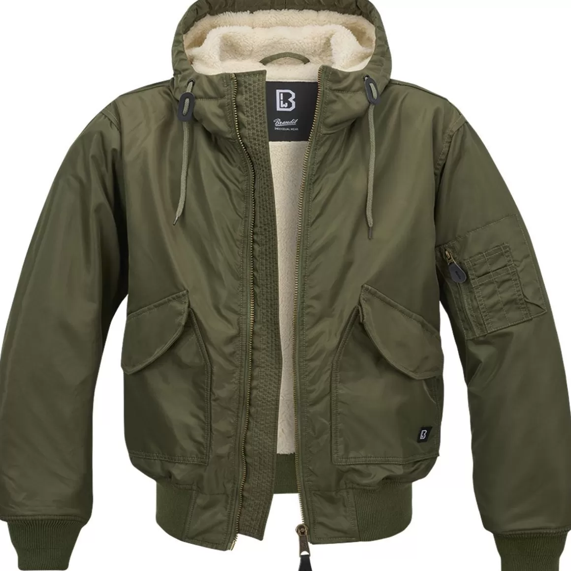 Brandit Jackets & Coats> Cwu Hooded Jacket Olive