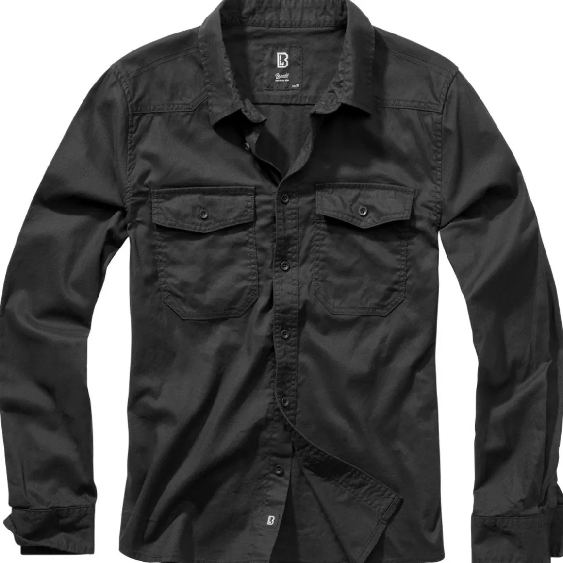 Flyye Industries Shirts>Brandit Flannel Shirt Black