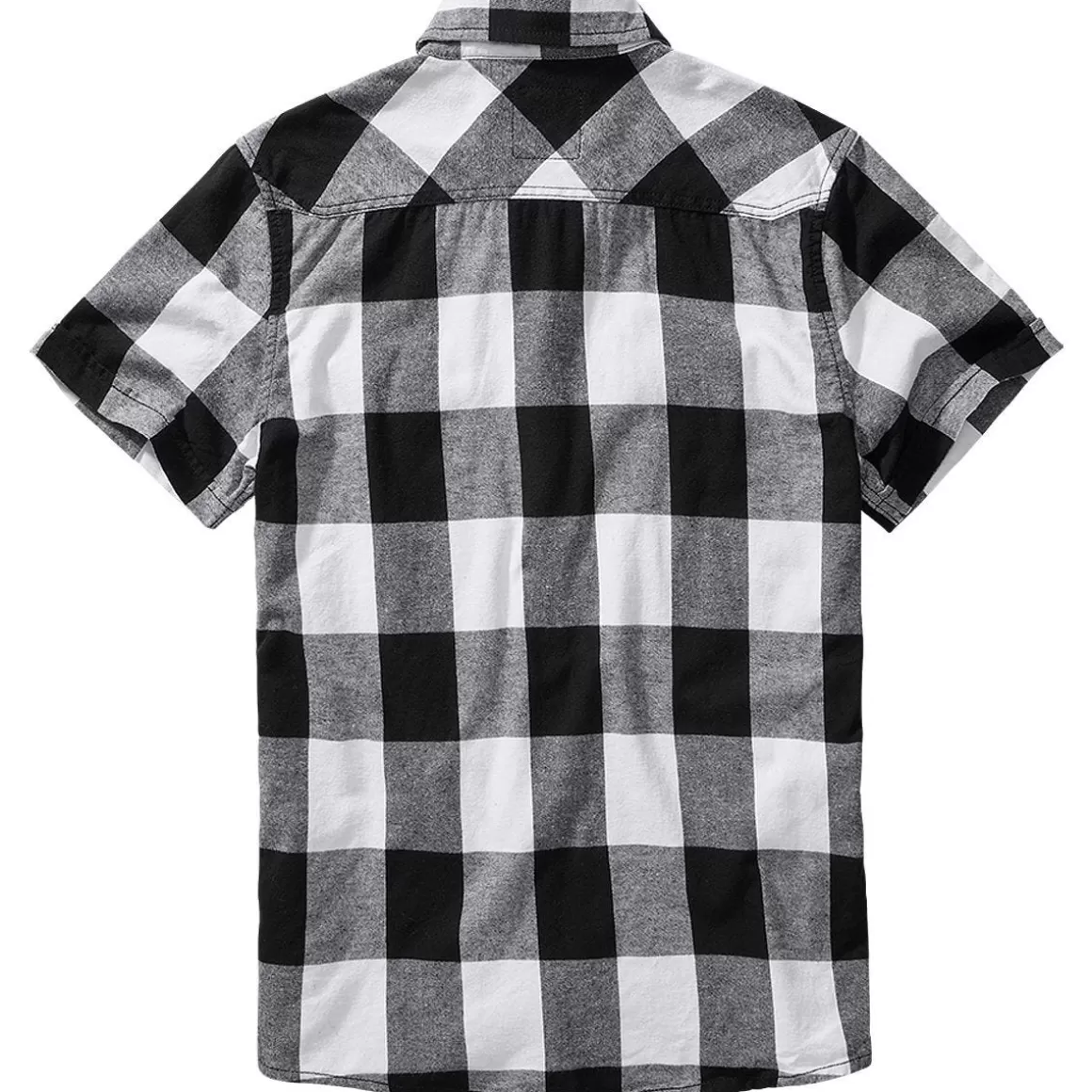 Viper Shirts>Brandit Half Sleeve Check Shirt White/Black