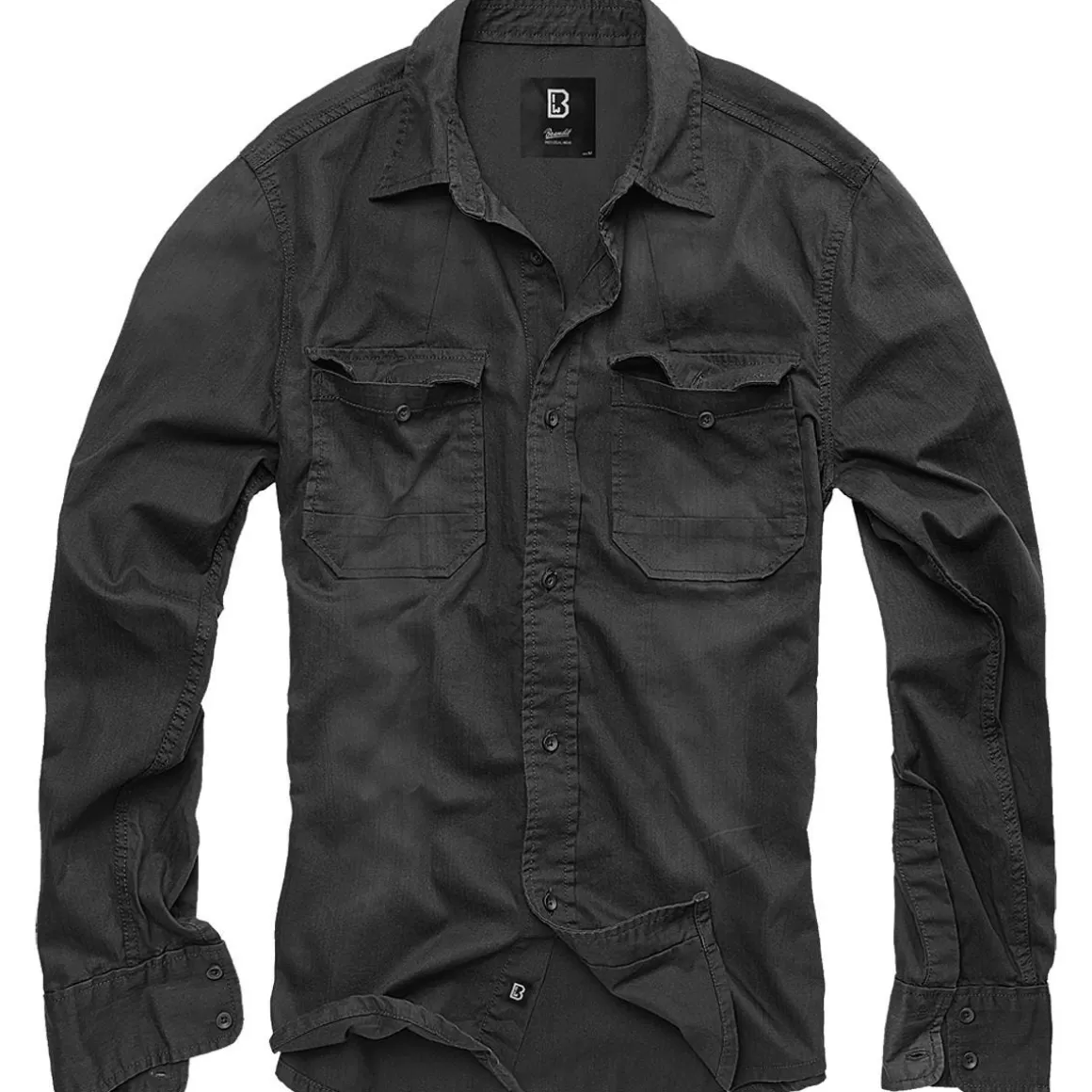 Flyye Industries Shirts>Brandit Hardee Denim Shirt Black