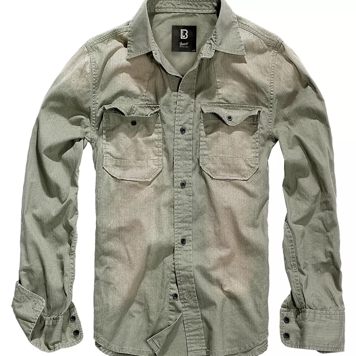 Flyye Industries Shirts>Brandit Hardee Denim Shirt Grey