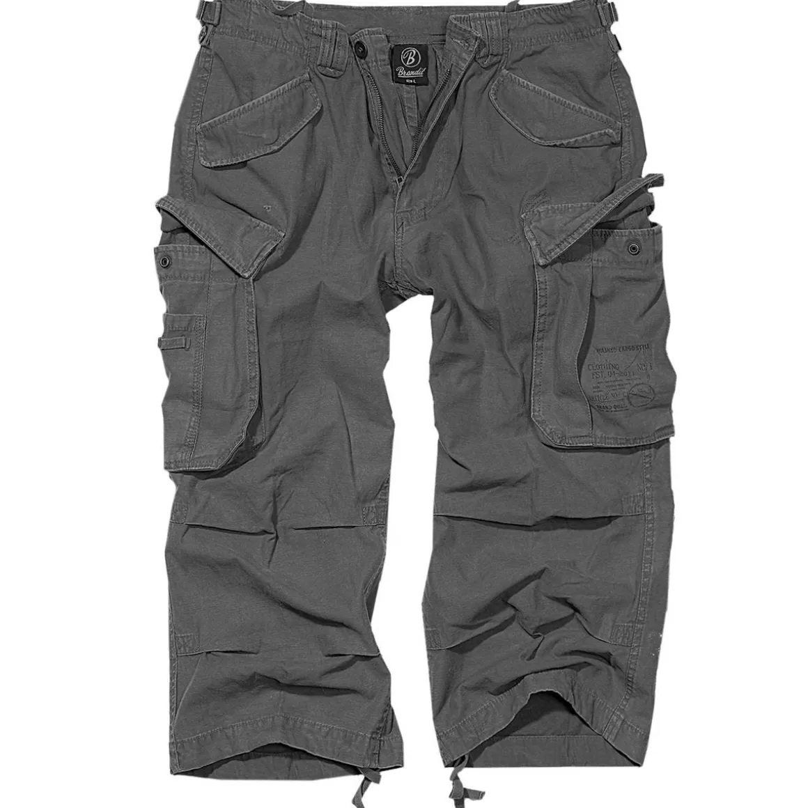 Viper Shorts>Brandit Industry Vintage 3/4 Shorts Anthracite