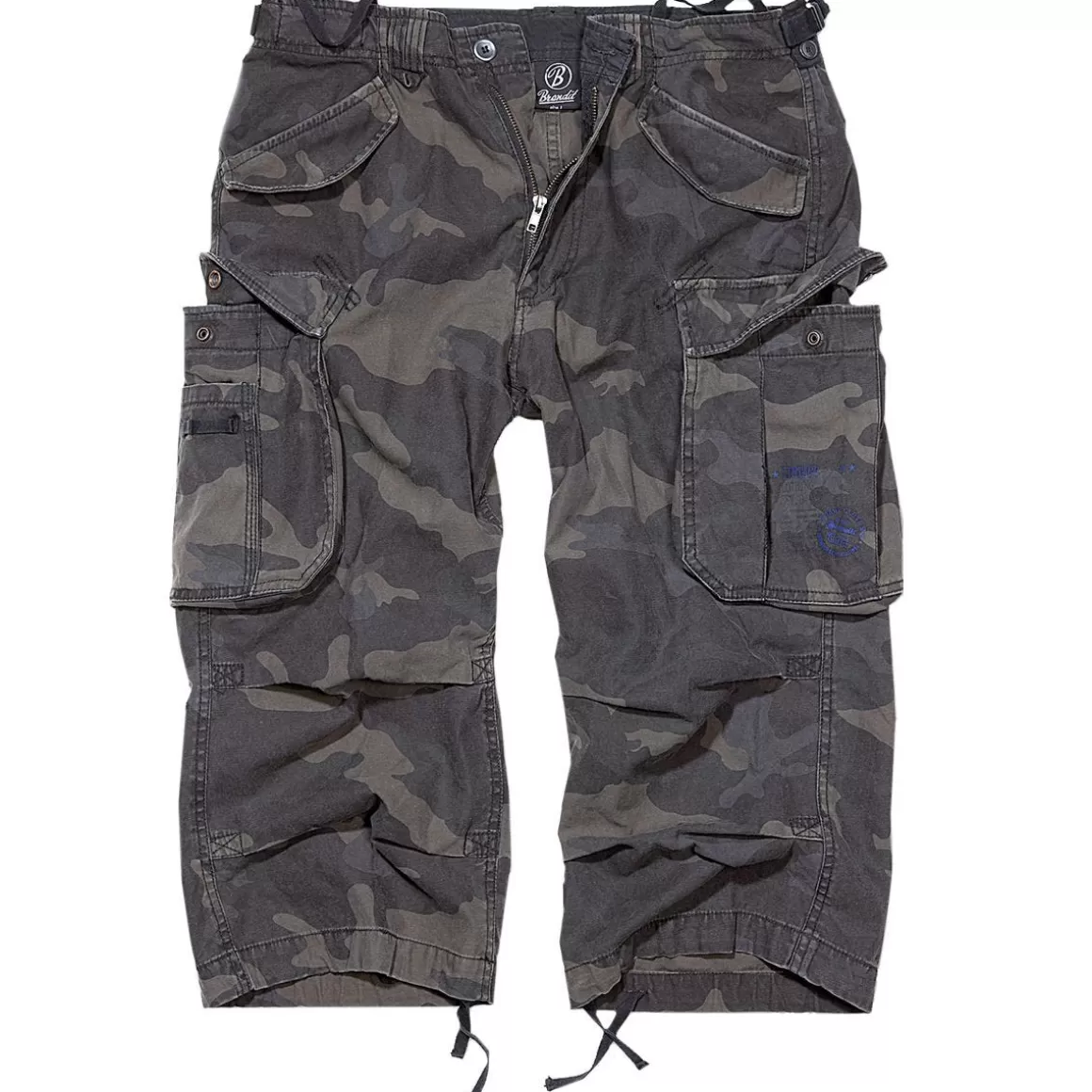 Viper Shorts>Brandit Industry Vintage 3/4 Shorts Dark Camo