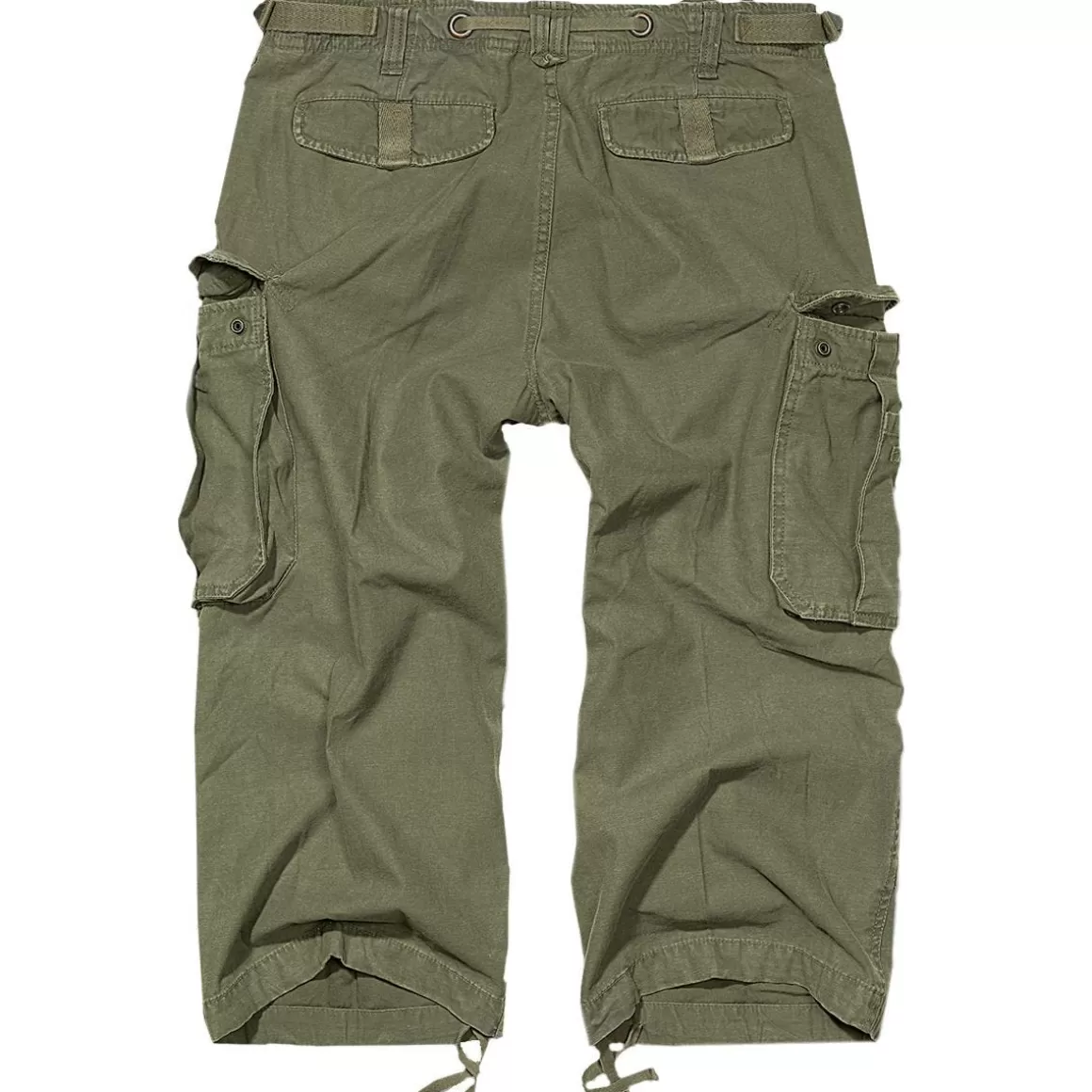 Flyye Industries Shorts>Brandit Industry Vintage 3/4 Shorts Olive