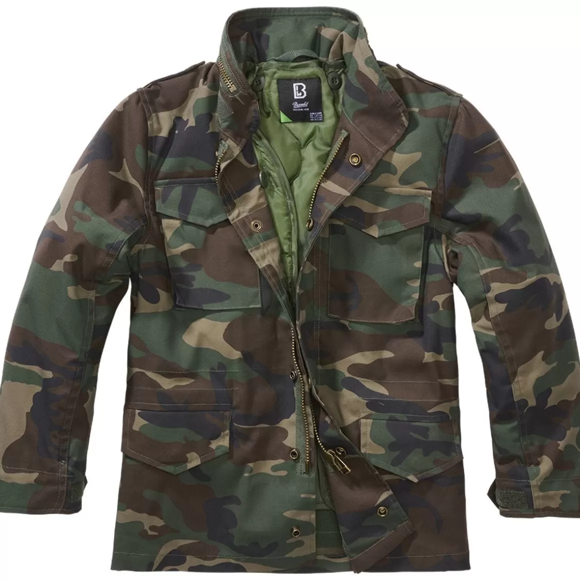 First Tactical Jumpers>Brandit Kids M-65 Standard Jacket Woodland