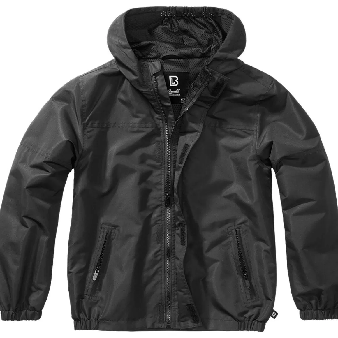 Helikon Jackets>Brandit Kids Summer Windbreaker Front Zip Black