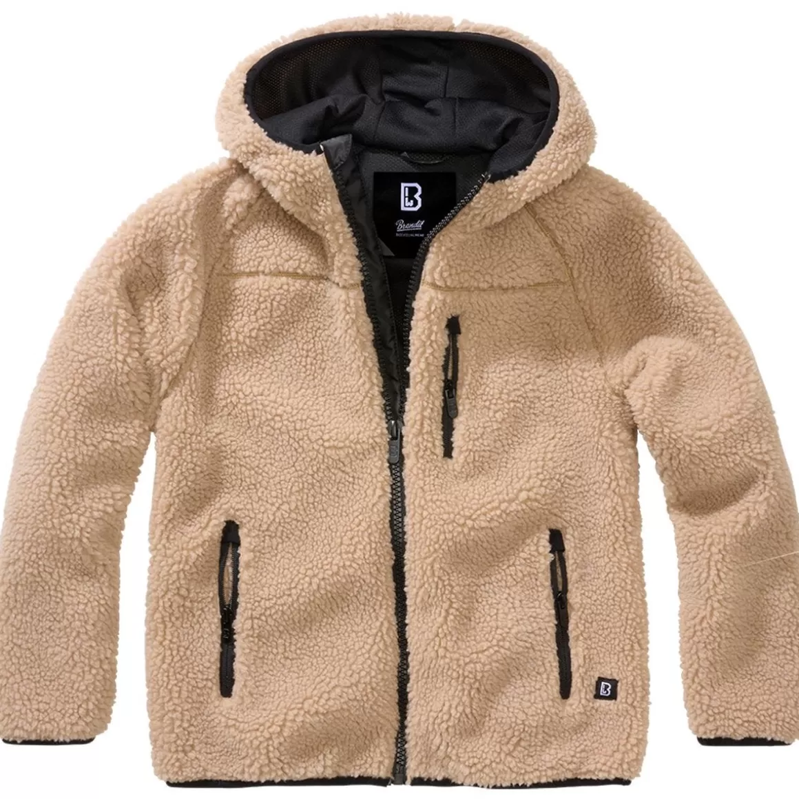 Helikon Jackets>Brandit Kids Teddyfleece Hooded Jacket Camel