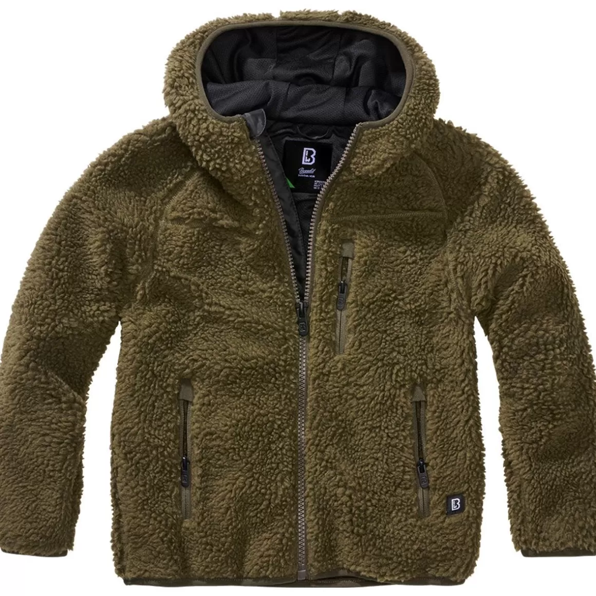 Helikon Jackets>Brandit Kids Teddyfleece Hooded Jacket Olive